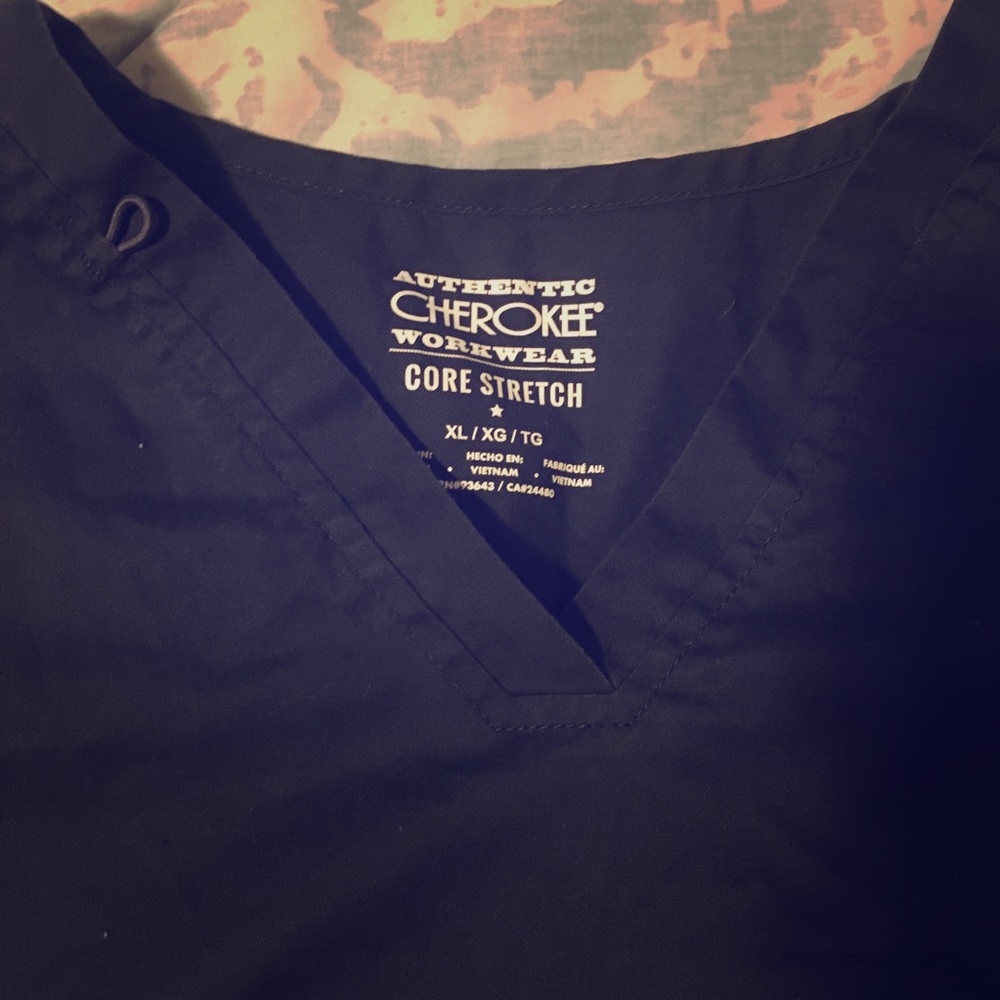 Cherokee XL pewter nursing scrubs